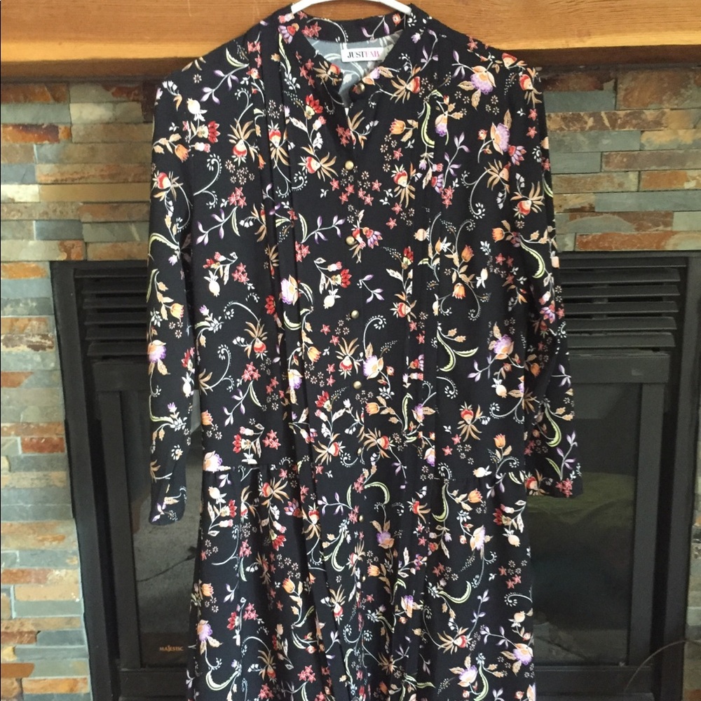 Floral Button-up Dress